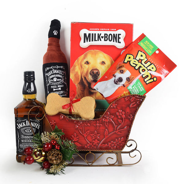 Puptastic Party Time Dog Gift Basket With Beer