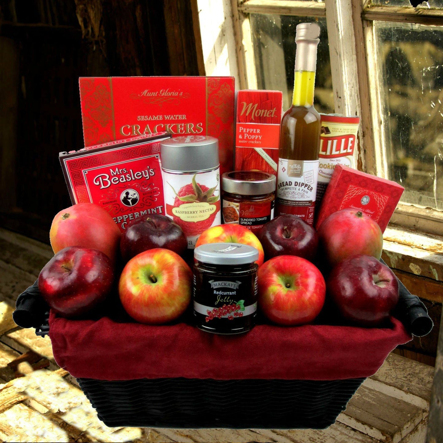 Burgundy Country Gift Basket