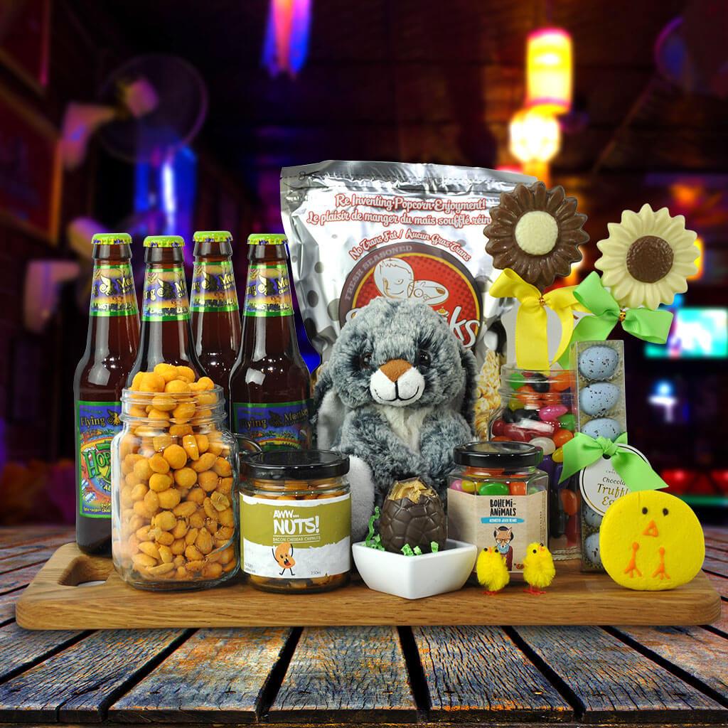 Easter Gift Baskets Hoppin' Hops Easter Beer Basket – Mutts