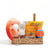 New Dog Treats & Toys Gift Basket with Champagne