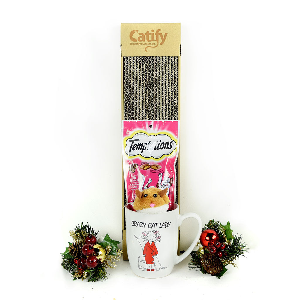 The “Crazy Cat Lady” & Cat Scratch Pad Gift Set