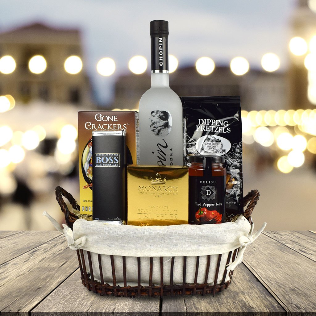 The Good Spirits Gourmet Gift Basket