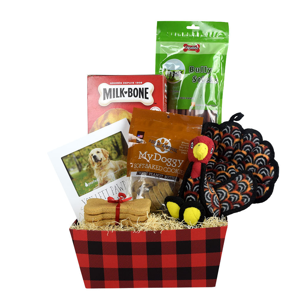 The Thanksgiving Treats Dog Gift Basket