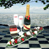 Champagne & Deluxe Chocolate Dipped Strawberries Boat