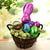 Easter Bunny and Eggs Gift Basket