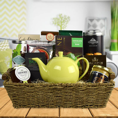 Gourmet Gift Basket | Spring Gift Basket with tea towel