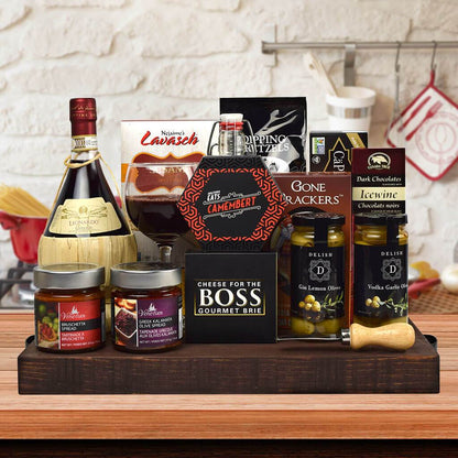 Branston Gourmet Gift Basket, With Wine