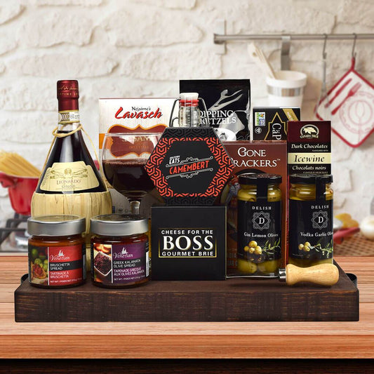 Branston Gourmet Gift Basket, With Wine