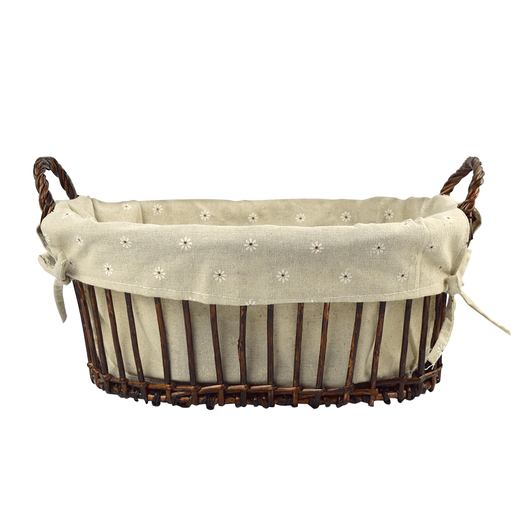 Linen-Lined Bread Basket