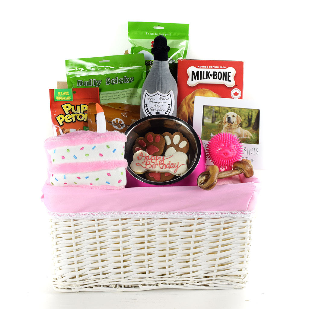 Bow Wow Birthday Gift Basket