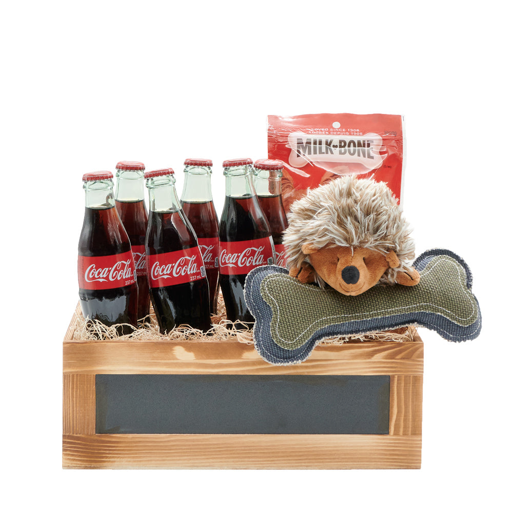 Happy Wags Dog Gift Basket, dog gift baskets, gourmet gifts, gifts, dog toy