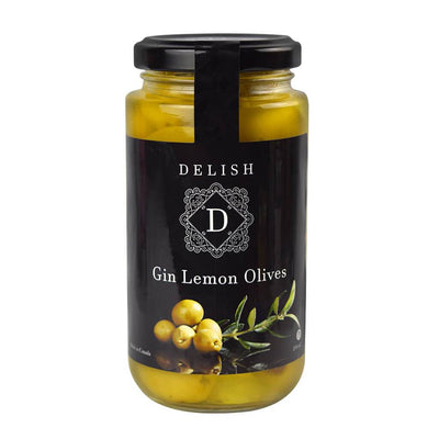 Delish Gin Lemon Olives