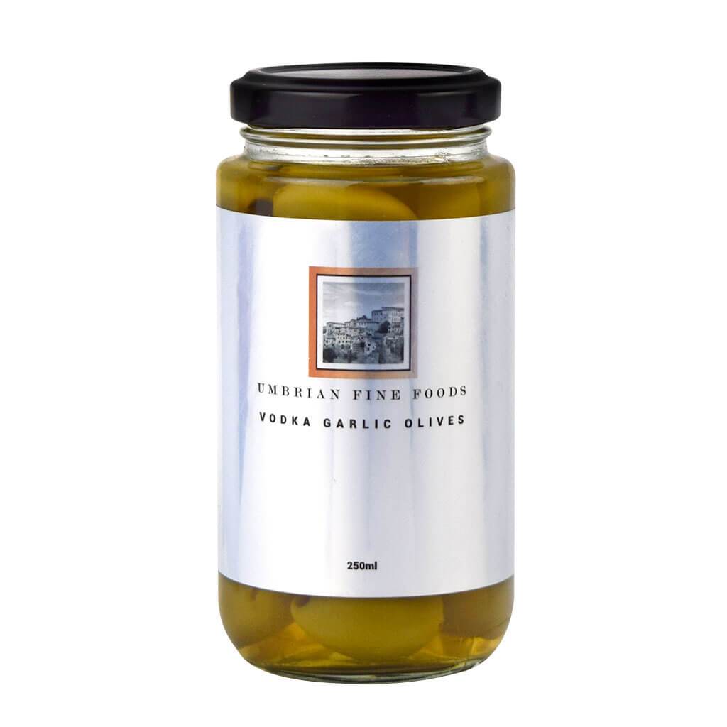 Vodka Garlic Olives