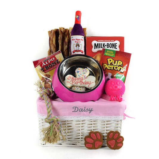 Pinkatastic Days Dog Gift Basket