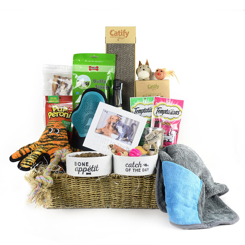 The Cat & Dog Lover Gift Basket